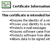 From the certificate store...
