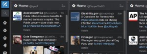 A screen grab of the tweetdeck extension.