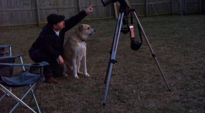 Geof points towards Venus while Copper looks in that general direction.